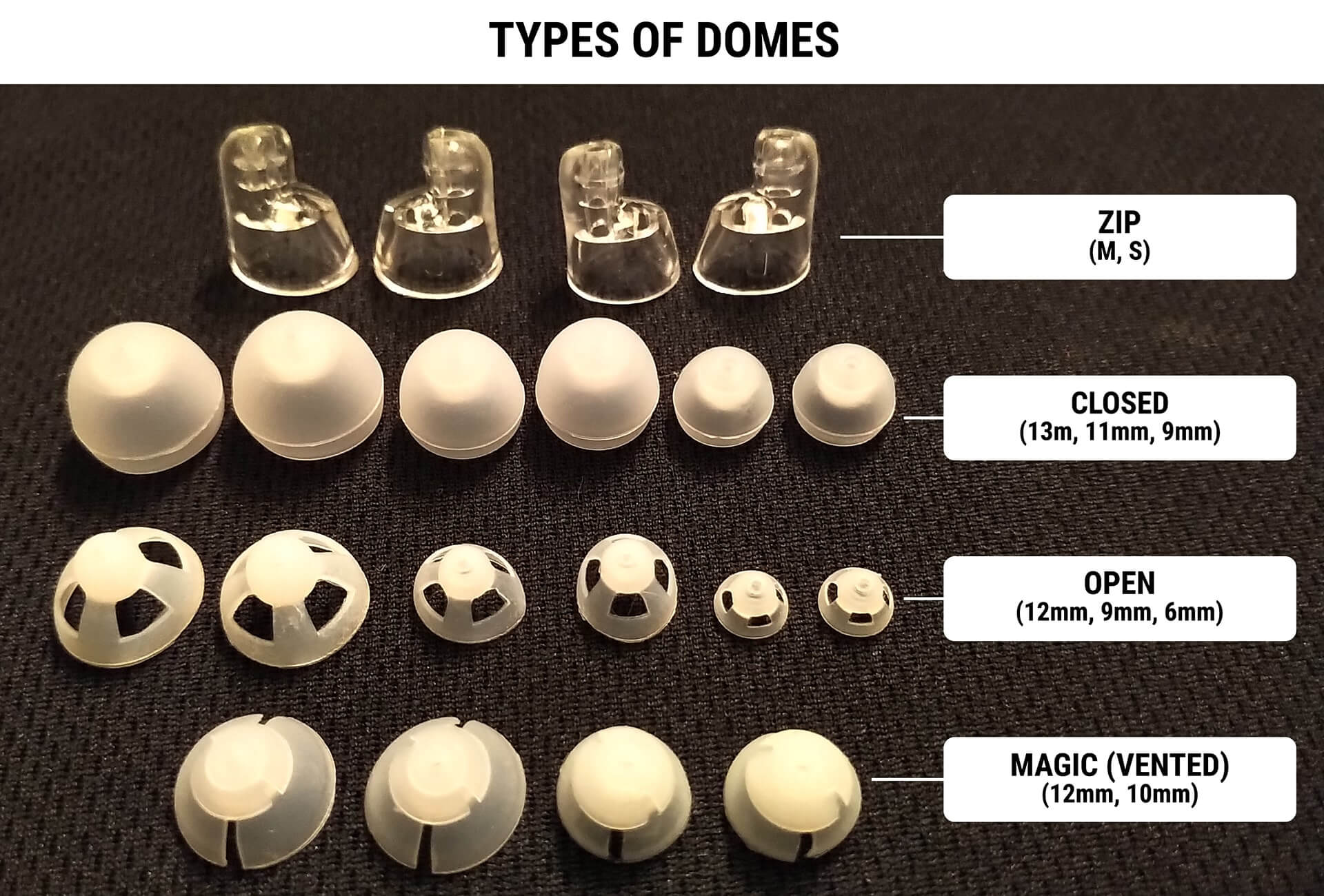 Domes - Variety Pack - Online Hearing Canada